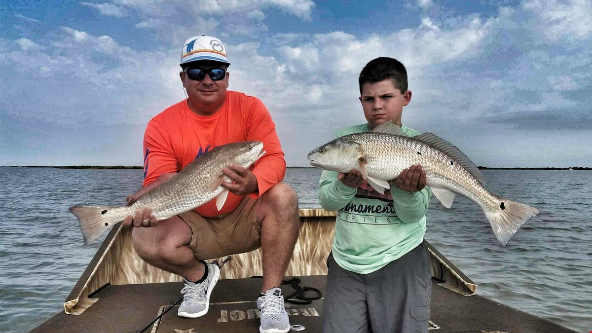 Airboat Redfishing w/Joe G and son Landon