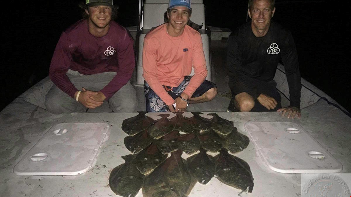 Flounder Gigging is a great activity after a fun day of fishing.